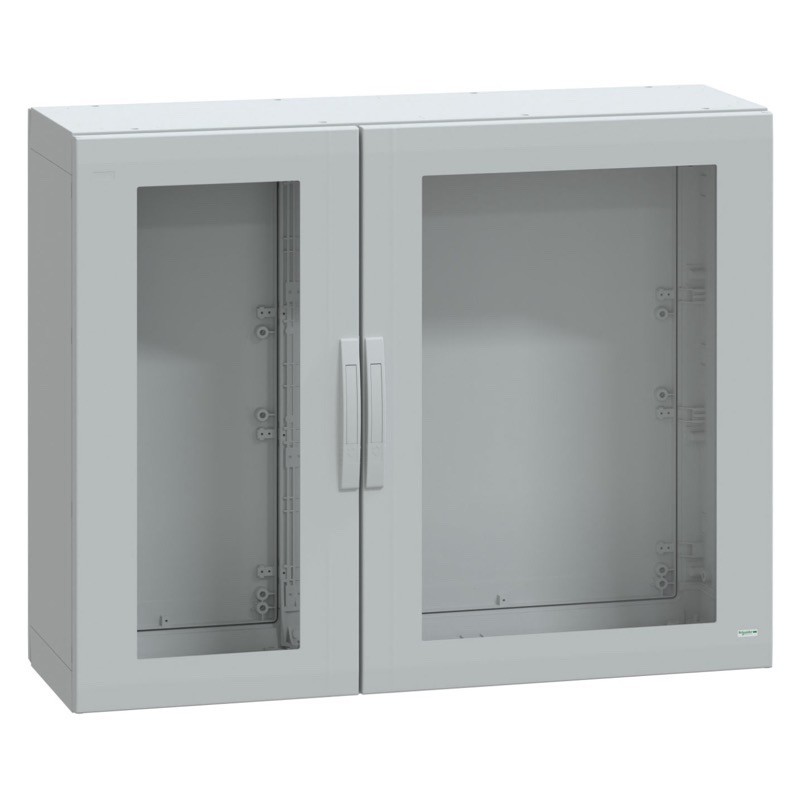 NSYPLA10124TG Schneider Thalassa PLA GRP 1000H x 1250W x 420mmD Floor Standing Enclosure IP65 Glazed Doors