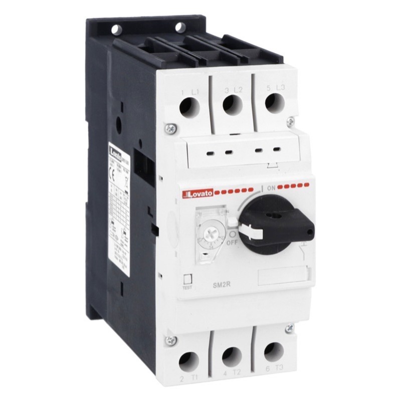 SM2R5000 Lovato Electric SM2R 34-50A Motor Circuit Breaker with Rotary Knob Control Motor Rating 22kW