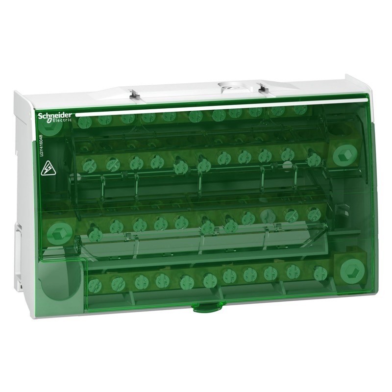 LGY416048 Schneider Electric Linergy DS Screw Distribution Block 160A Four Pole 4 x 12 Connections