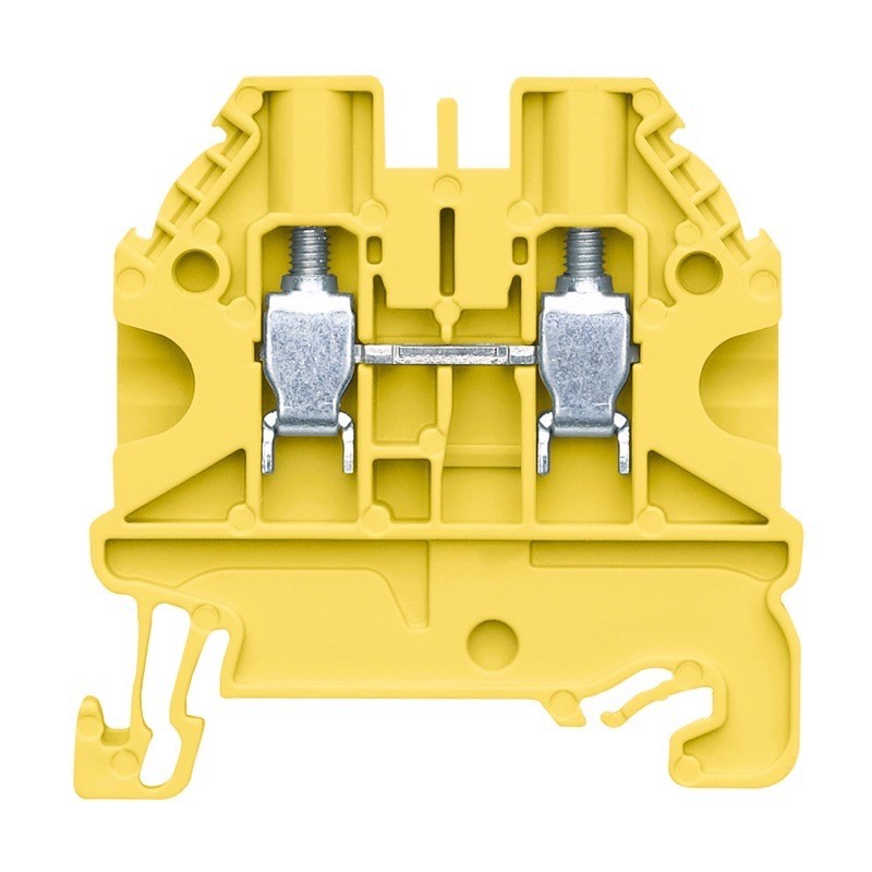 58.503.0055.8 Wieland selos WT 2.5mm Yellow DIN Rail Terminal for TS35 Rail Single Feed Through WT2,5 GE