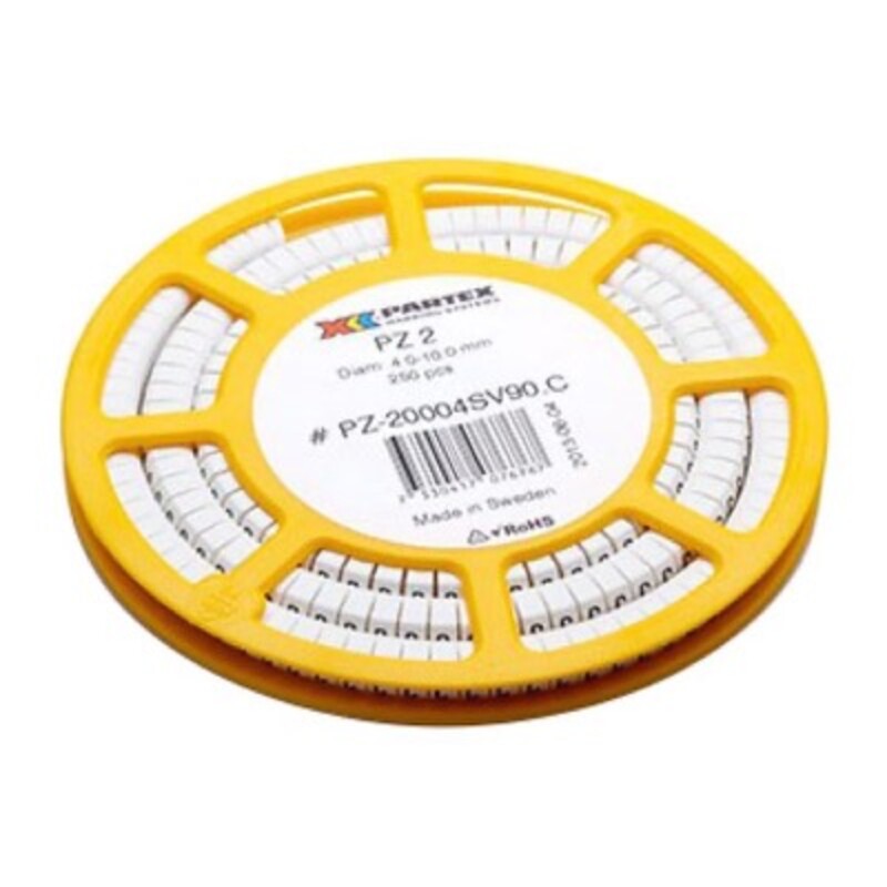 PA2-CCC.8 Partex PA2 Grey No.8 Colour Coded Marker Suitable for 2.5 - 16mm2 Cable Compactadisc of 250 Markers