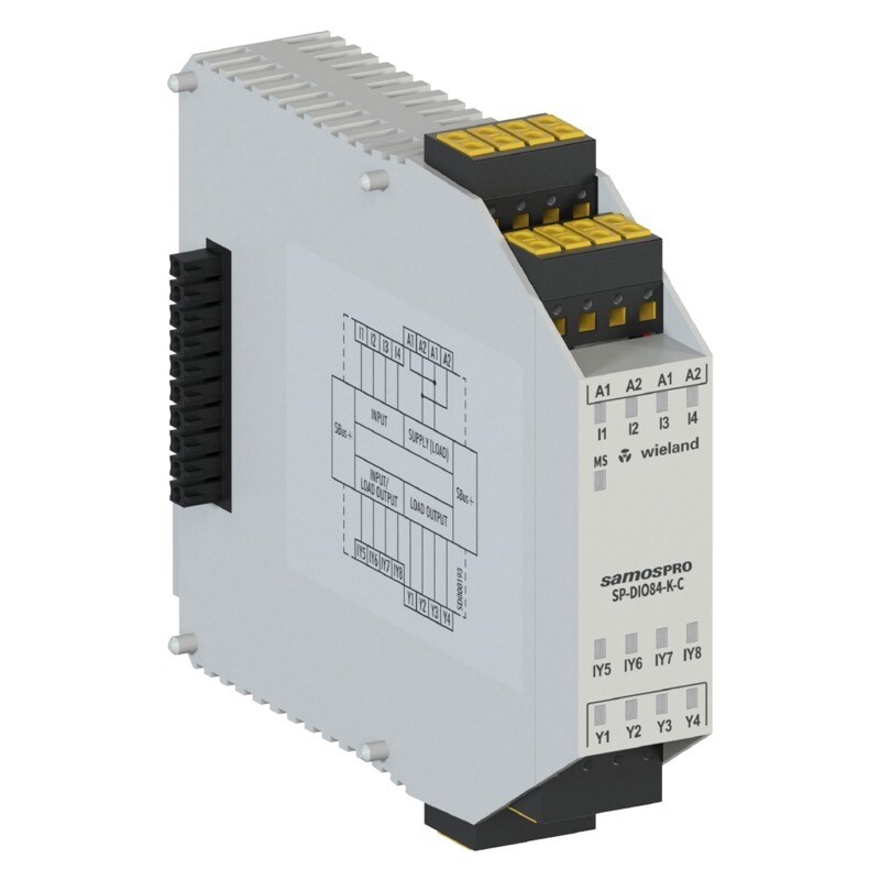 R1.190.1060.0 Wieland samos PRO SP-DIO84-K-C Expansion Unit 8 Standard Inputs &amp; 4 Standard Outputs 24VDC Push-in Terminals