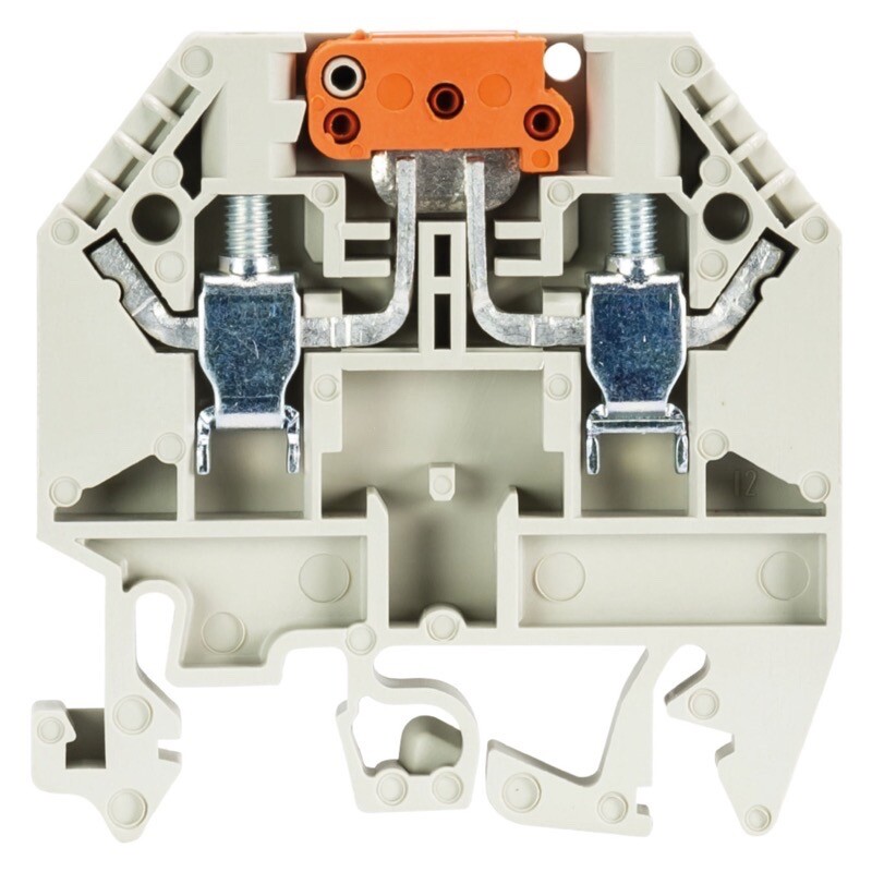 57.504.2055.0 Wieland selos WK 4mm Grey Knife Disconnect DIN Rail Terminal for TS35 &amp; TS32 Rail Single Feed Through WK4 TKM/U/V0