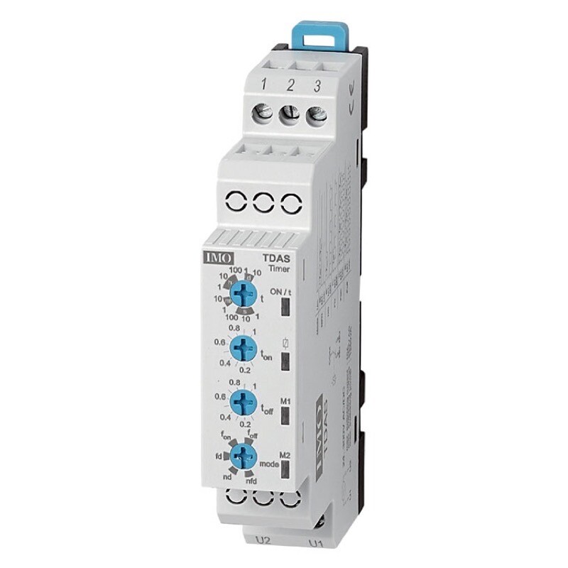 TDAS IMO TD Asymetrical 5 Function DIN Rail Mount Timer 24-300V AC/DC 1 C/O Contact 0.1s - 240h