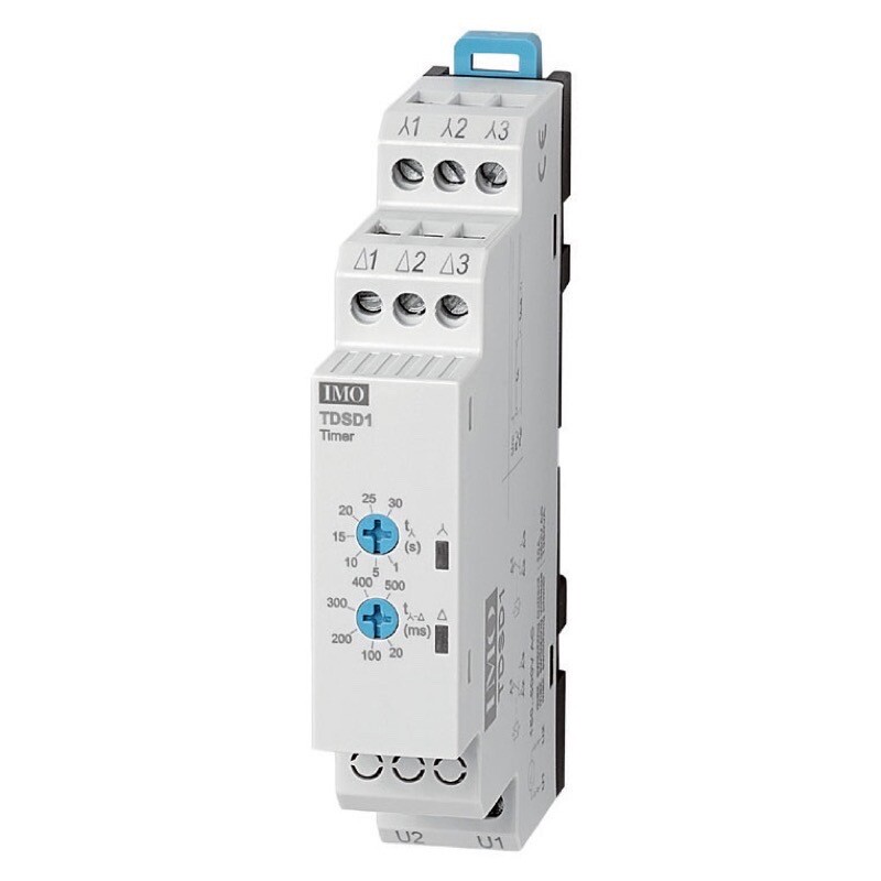 TDSD1 IMO TD Star/Delta 20-500ms DIN Rail Mount Timer 150-500VAC 2 C/O Contacts