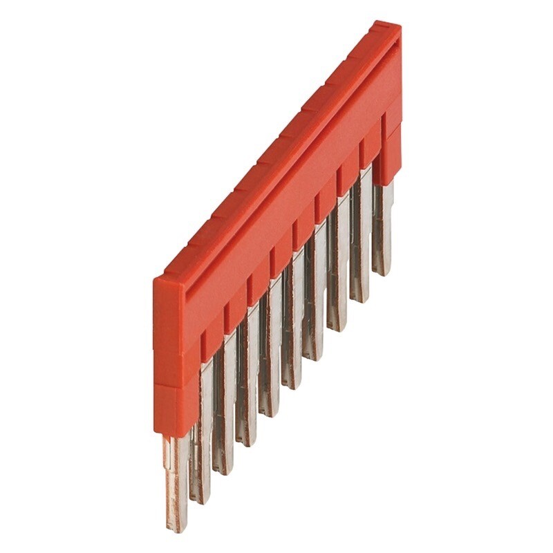 NSYTRAL210 Schneider Linergy TR Plug-in Bridge 10 Points for 2.5mm Terminal Blocks Red