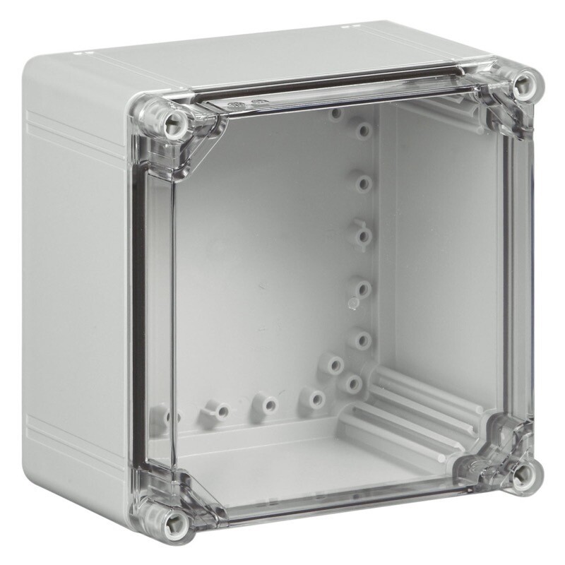 OABP202013T Ensto Cubo O ABS 200 x 200 x 132mmD Enclosure Clear Lid IP66/67