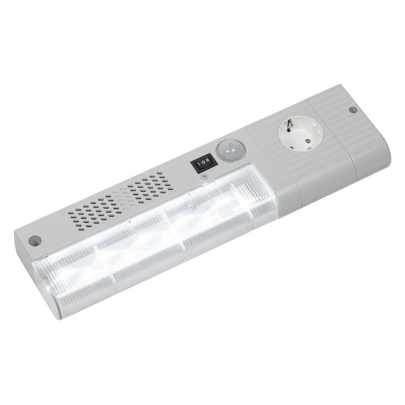 02535.1-00 STEGO SL 025 LED Enclosure Lamp 100-240V AC Magnet &amp; Screw Fixing with IT Socket On/Off Switch &amp; Motion Detector