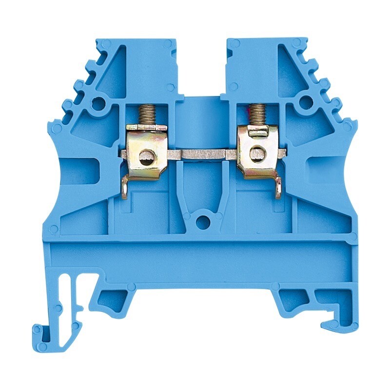 ER16BLUE IMO ER 16mm Blue DIN Rail Terminal for TS35 Rail Single Feed Through