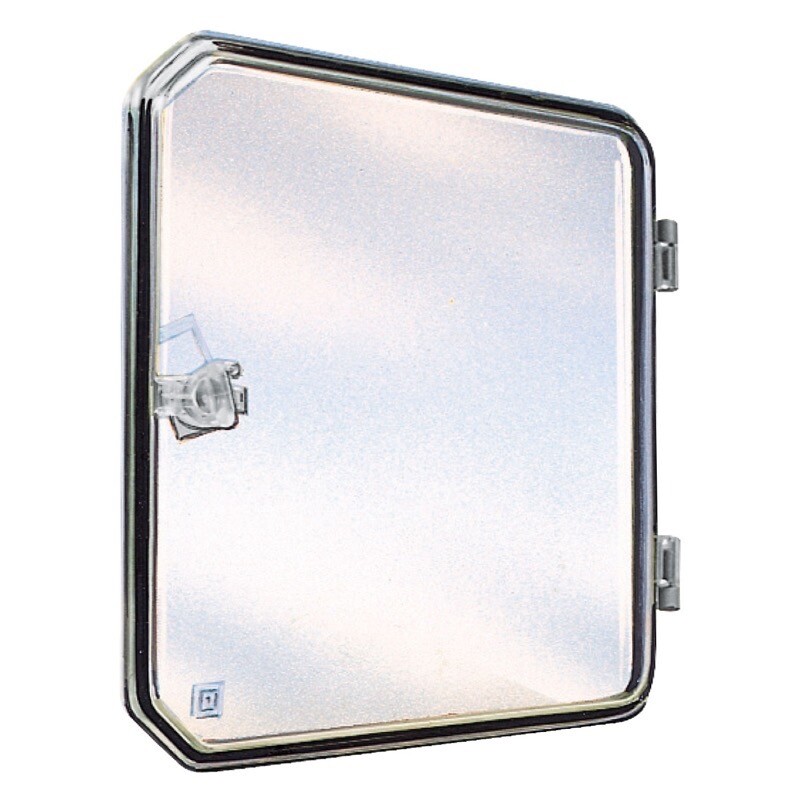 NSYVA2716M Schneider Plastic Window with Hinged Transparent Cover IP65 195H x 165W x 13mmD 16 Modules Low Cover