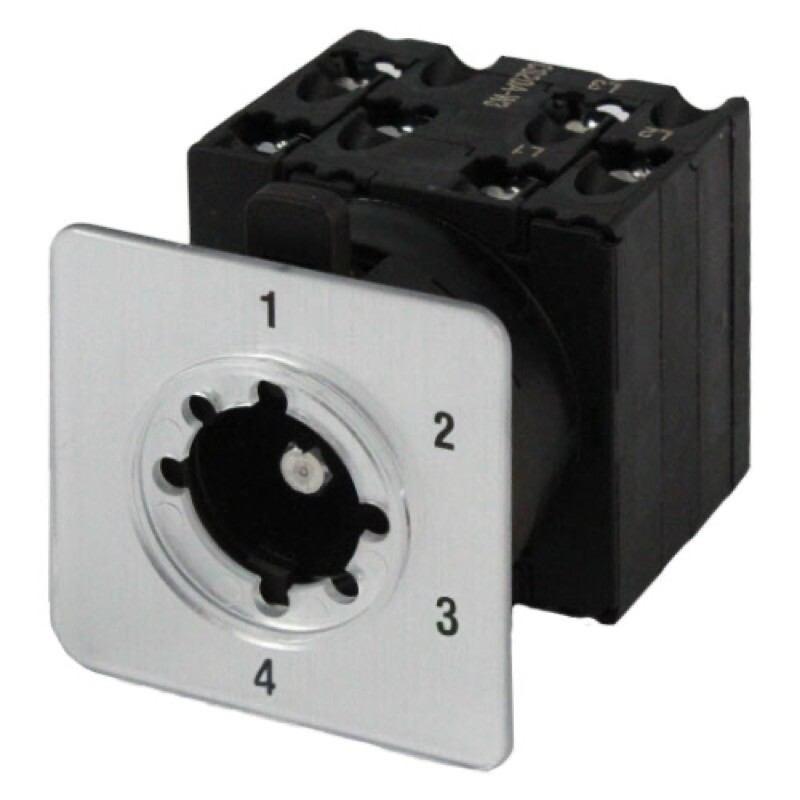 CS20A-ST42 IMO CSxxA Cam Switch 2 Pole 4 Position 20A Step Switch with Legend Plate without Handle