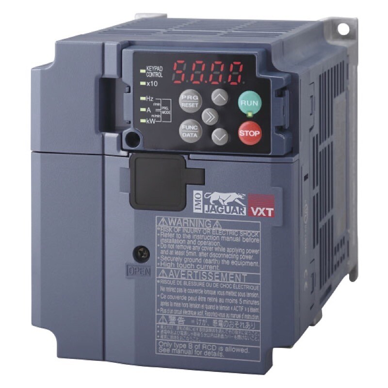 VXT-4A-4 IMO Jaguar VXT Series Inverter 1.5kW 3 Phase 400V 4.1A Multi Duty (0.75-1.5kW) IP20 SIL3