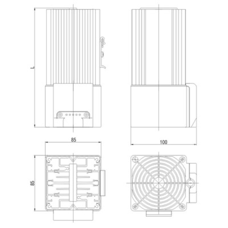 04641.0-00 STEGO HGL 046 Fan Assisted 400W Panel Heater 230VAC DIN Rail Fixing