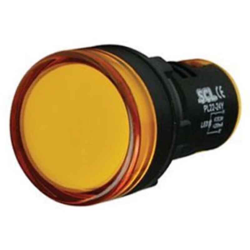 AD22-Y110 110VAC Yellow LED Monoblock Pilot Lamp 22.5mm