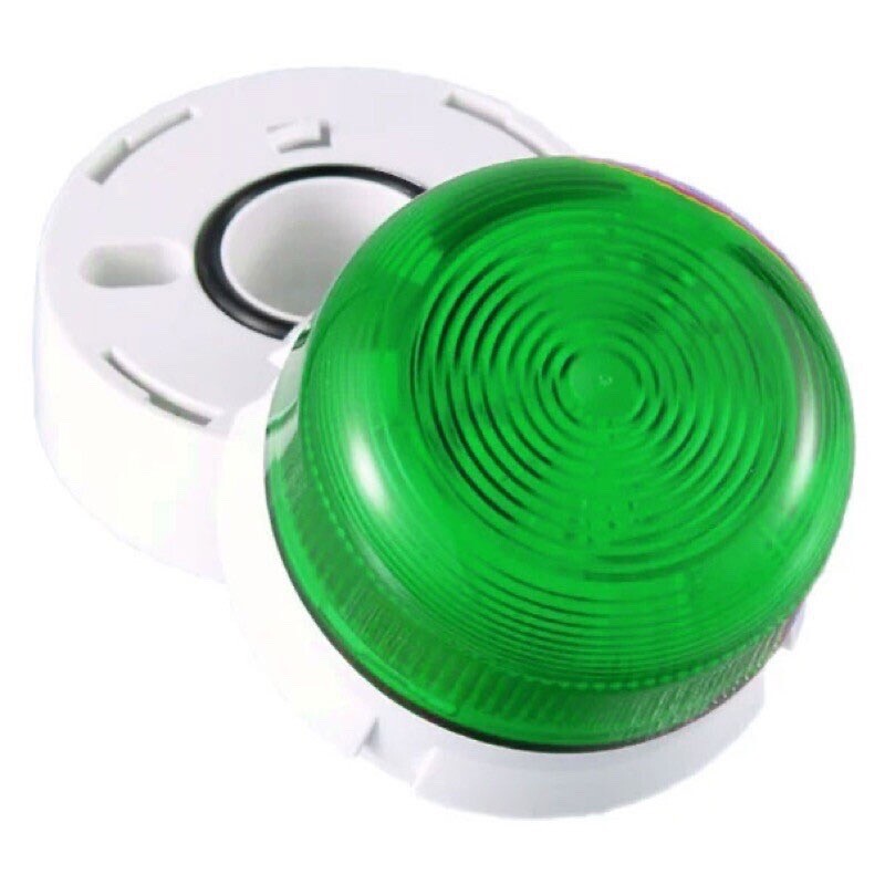 QBS-0069 Klaxon Flashguard Green LED Beacon 11-35VDC  Static/Flashing