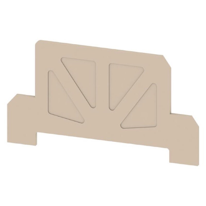 9532470000 Weidmuller SAK Series AP KDKS1 DB End Plate (Terminals) Dark Beige Height: 73.5mm Width: 1.5mm V-0 Wemid